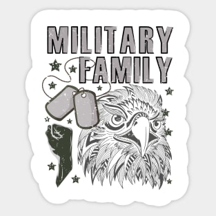 National Military Family Month for Proud Strong United Hero Sticker